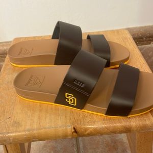 Reef Brown and Yellow Sandals